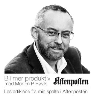 Aftenposten spalte - Morten P Røvik